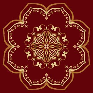 Bilali Habeşi Bordo Göbekli Cami Halısı