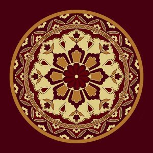 Hacı Hüsrev Bordo Göbekli Cami Halısı